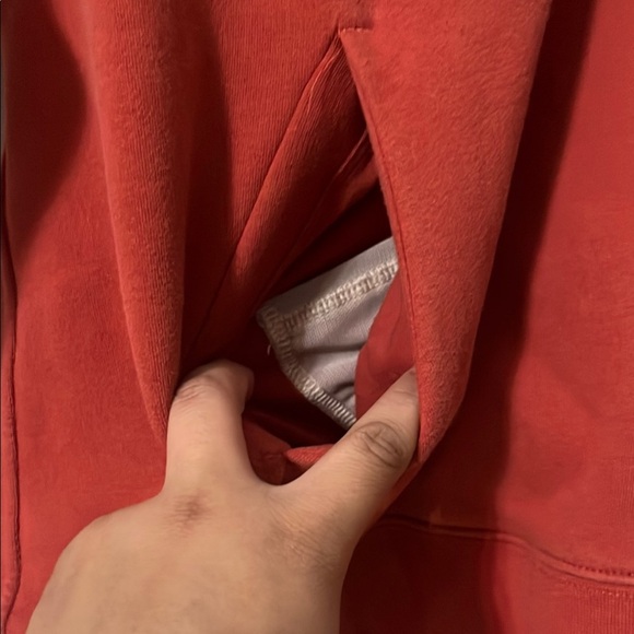 Lululemon Red Hoodie with Front Pocket - Picture 7 of 8